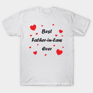 Best father in law ever heart doodle hand drawn design T-Shirt